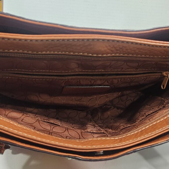 Fossil Multi Color Patchwork Leather Purse Shoulder Bag ZB9932‎ 15"×6" - Picture 5 of 11